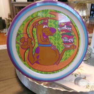 Scooby Doo 8" Melamine Kids Plate Dish Zak Designs 2000 Sandwich Scooby Snacks